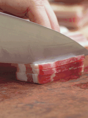 金字淡咸肉切絲。